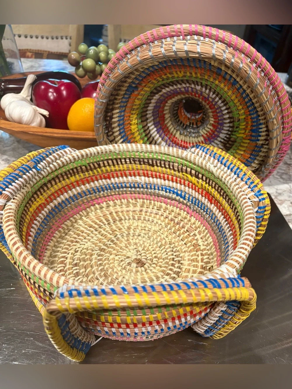 Afua Woven Storage Basket with Lid